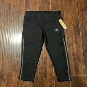 NWT adidas Aeroready 3/4 Leggings w/ Media Pockets - XL